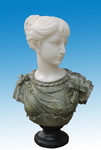 Carved Stone Bust Scultpures