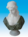 Carved Stone Bust Sculpture