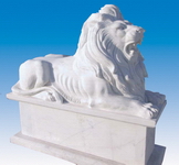 Animal Sculptures, Stone Lions Sculpture