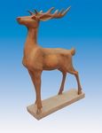 arved Stone Deer Sculpture