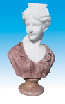 Carved Stone Bust Sculptures