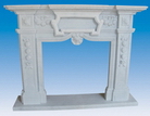Carved Stone Fireplace Mantel