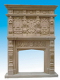 Carved Stone Fireplace Mantels