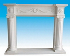 Carved Stone Fireplace