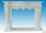 Carved Marble Fireplace Mantel